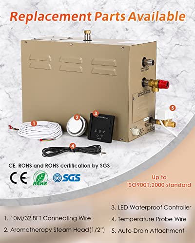 Hapyvergo LU-2F Steam Shower Generator Kit 10.5Kw thumb #5