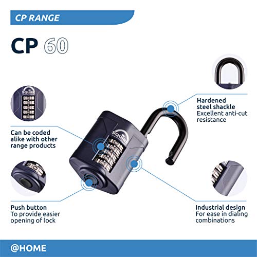 Anse en acier la plus résistante du cadenas Squire CP60 60 mm