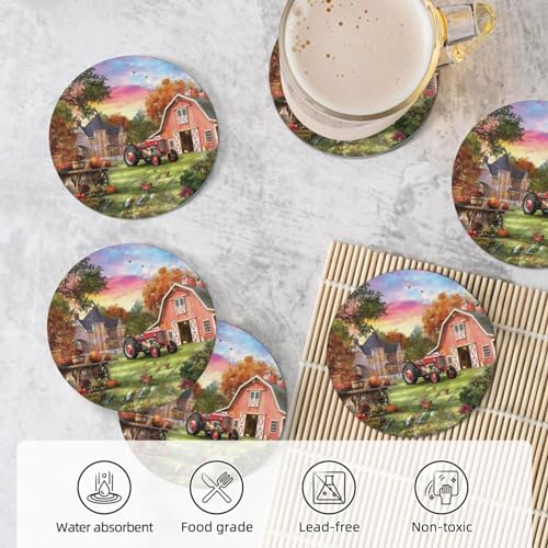 Dessous de verre en céramique et liège de qualité supérieure avec support design