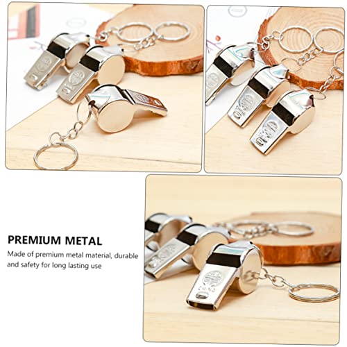 Whistles metálicos para fútbol paquete de 10 unidades miniatura 5