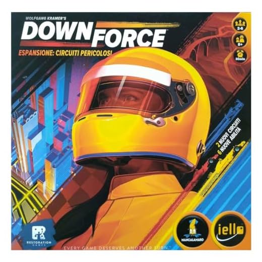 IELLO IEL51555 Downforce: Danger Circuit Expansion Board Game, Multicolor