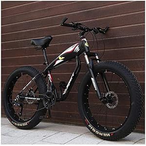 Mountainbikes, Fat Tire hardtail mountainbike, aluminium frame Alpine fiets, dames, met vering aan de voorzijde.