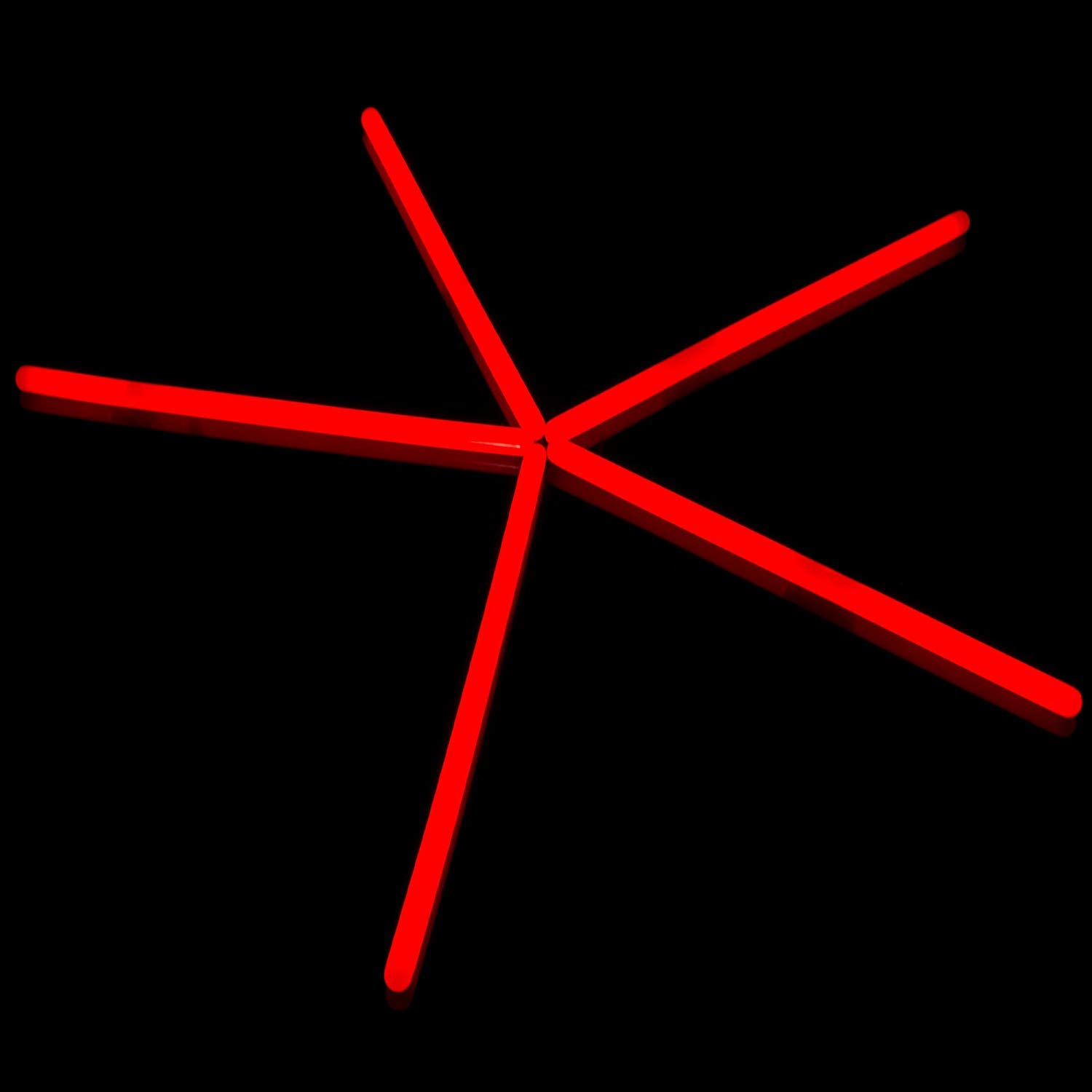 25 Pieces - 10 Inch Glow Sticks in Bulk - Glow in The Dark Wand for Valentines Wedding, Concerts & Parties - Red