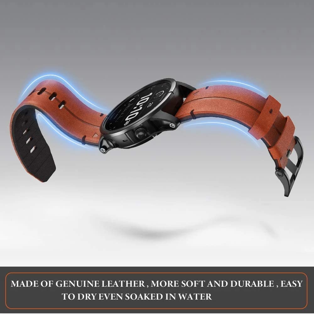 22 26 mm pasek do smartwatcha Garmin Fenix 7 7X 5 5X Plus 6 6X Pro 3 3HR pasek do smartwatcha oficjalne skórzane akcesoria do bransoletek