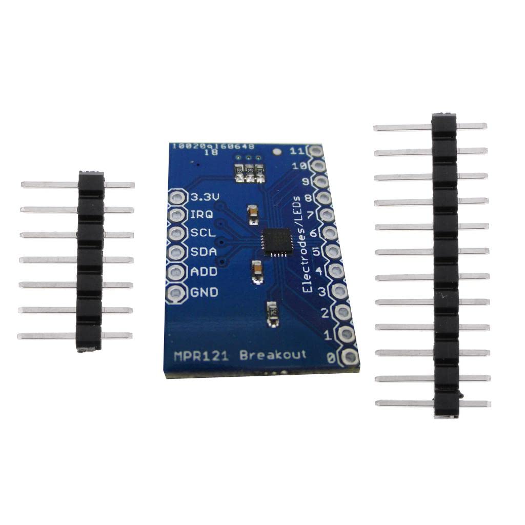 Produktbild von Hailege 2x MPR121 Breakout V12 – Kapazitiver Touch-Sensor Mit I2C, 12 Kanäle, Für Arduino & DIY-Projekte