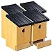 Produktbild Royal Gardineer Holznistkasten: 4er-Set Tannenholz-Nistkästen für Wildvögel, 22x14x12 cm, vormontiert (Nistkasten zum Aufhängen, Nistkasten aus Naturholz, Vogel)