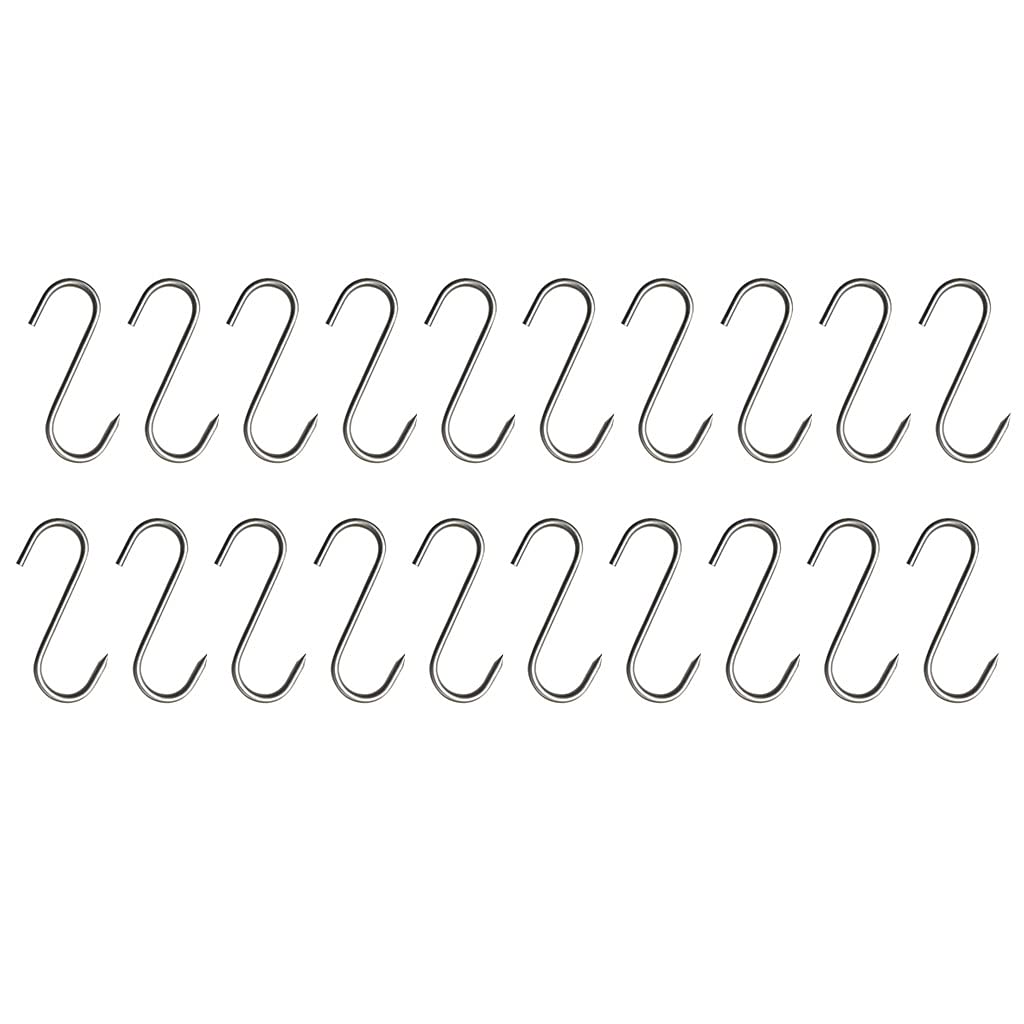 Yrohgkpn Multicolor 20 Pcs Stainless Steel Meat Hooks With For Tip For Butcher Shop Kitchen Baking Tools Hooks Home Practical Butcher ' S Hook