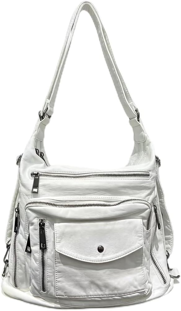 DniastrLins Ladies' shoulder bag retro punk Y2K multi pocket crossbody bag
