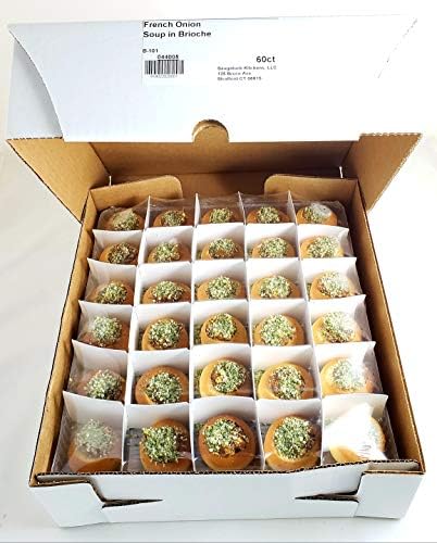 French Onion Boule – Bulk 120 Servings – Pre-made Frozen Food for DIY Events, Preppers, Quick & Easy Meals, Snacks - Delicious Gourmet Appetizers and Hors D’oeuvres Prepared by Restaurant Chefs