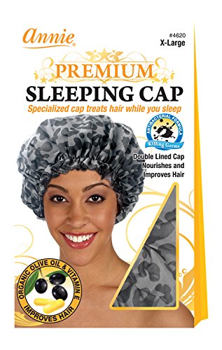 Annie 04620 Premium Deluxe, Sleeping Cap/Silver and Black, X-Large