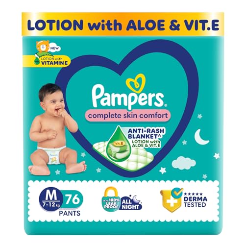 Pampers Complete Skin Comfort Pants, Anti-rash blanket, Lotion wi...