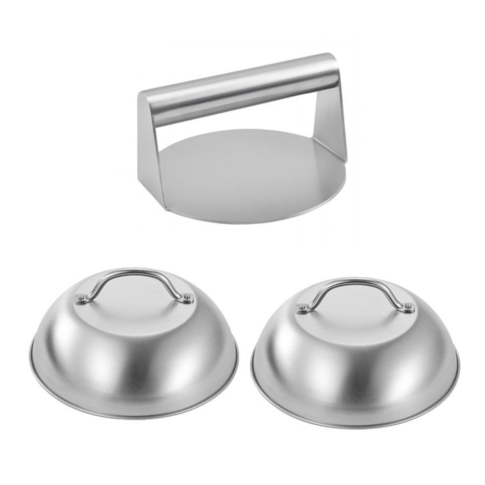 Outil de barbecue et cloche hamburger en inox pour réussir vos soirées burger en famille
