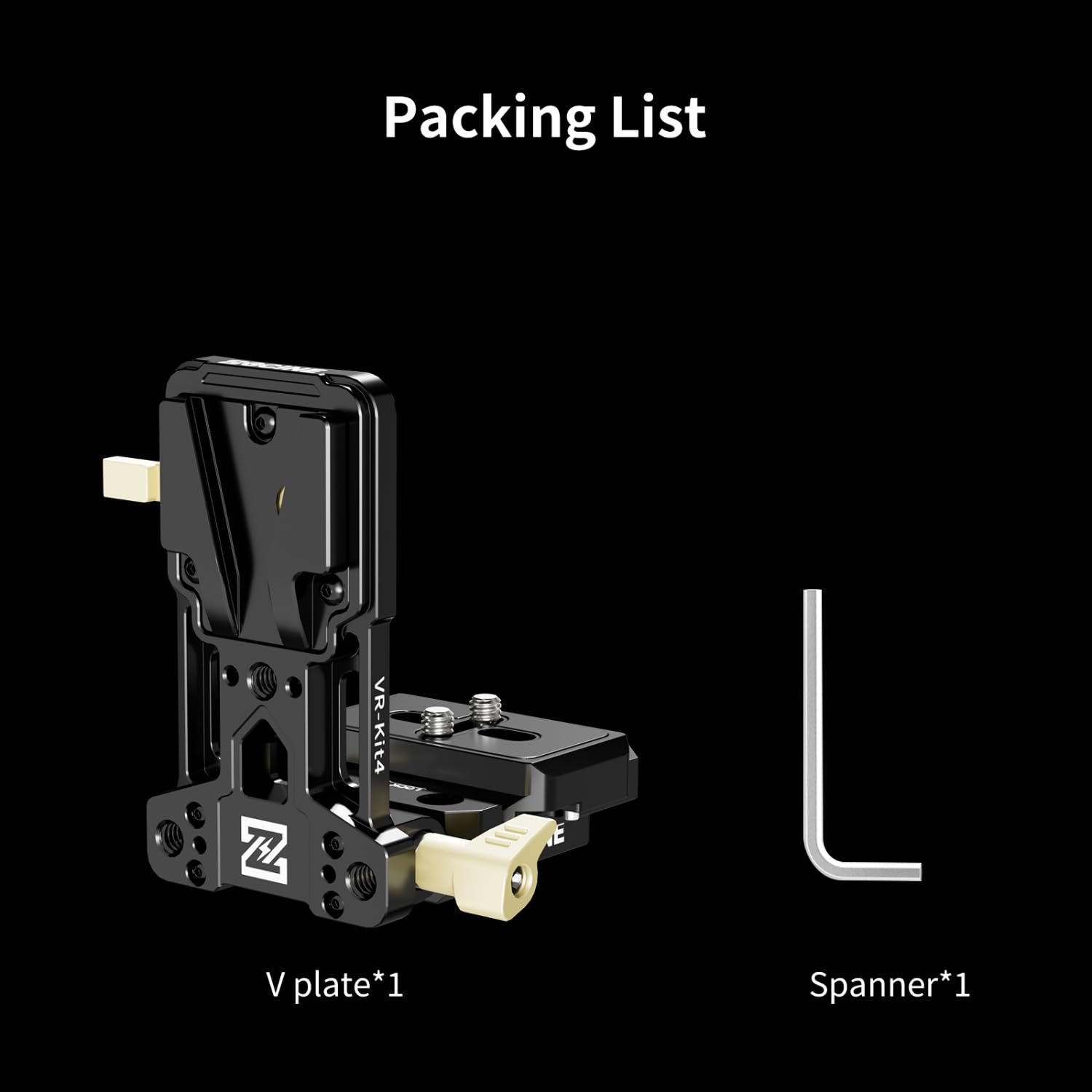 ZGCINE VR-KIT4 v-mount uchwyt na akumulator z szybkim zamkiem Arca-Swiss, składanym ekranem i składaną konstrukcją | Płyta akumulatora V-Mount do kamer dla mobilnych zestawów