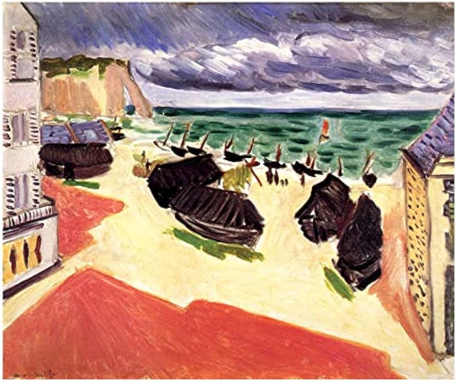 Amazon.co.jp: 《冬の漁船、エトルタ 》アンリ・マティス アート