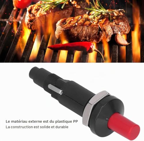 VISSQH Allumeur Piézoélectrique,1 Out 2 Allumeur à Bouton,d'allumage à étincelle piézo,Allumeur Gril de Barbecu,pour barbecue à gaz Allumeur à électrode-2 Pièces – vue 6