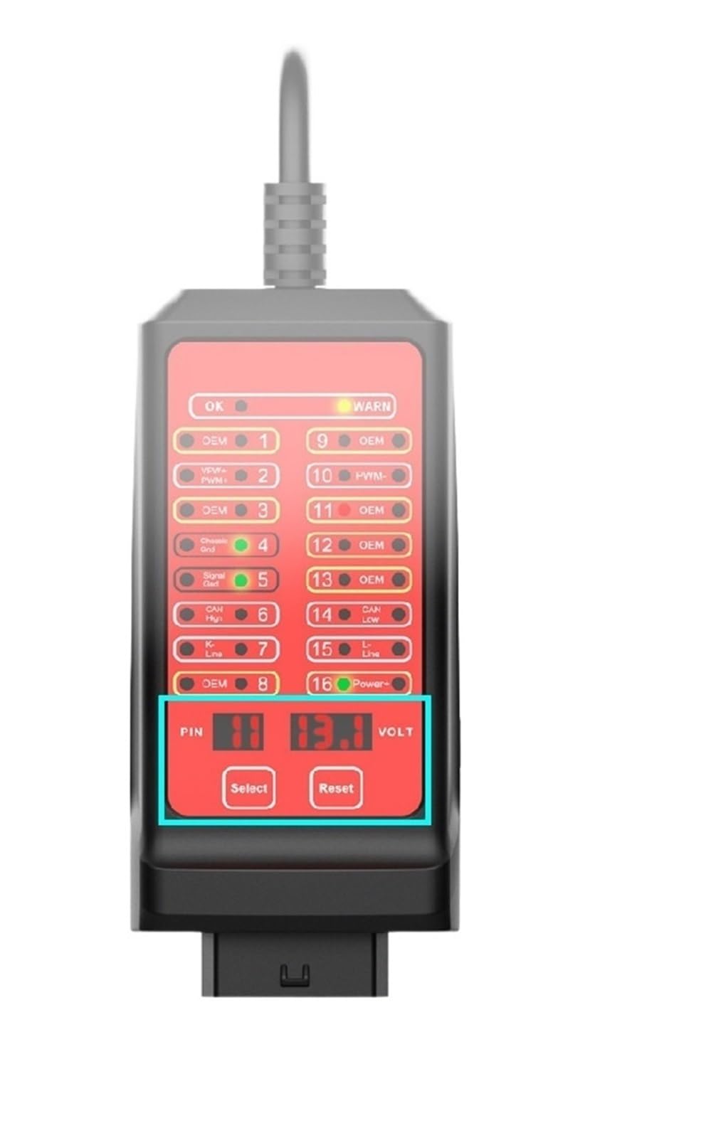 CTB007 16-pinowa skrzynka połączeniowa OBD, tester samochodowy OBD2 i narzędzie diagnostyczne usterek(75CM)