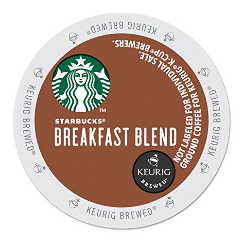 Starbucks Breakfast Blend Medium Roast Single Cup Coffee for Keurig Brewers, 24 Count