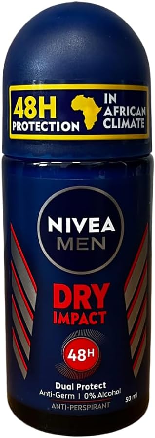 for Men Dry Impact Antiperspirant Deodorant Roll-on 50ml (3 Pack)