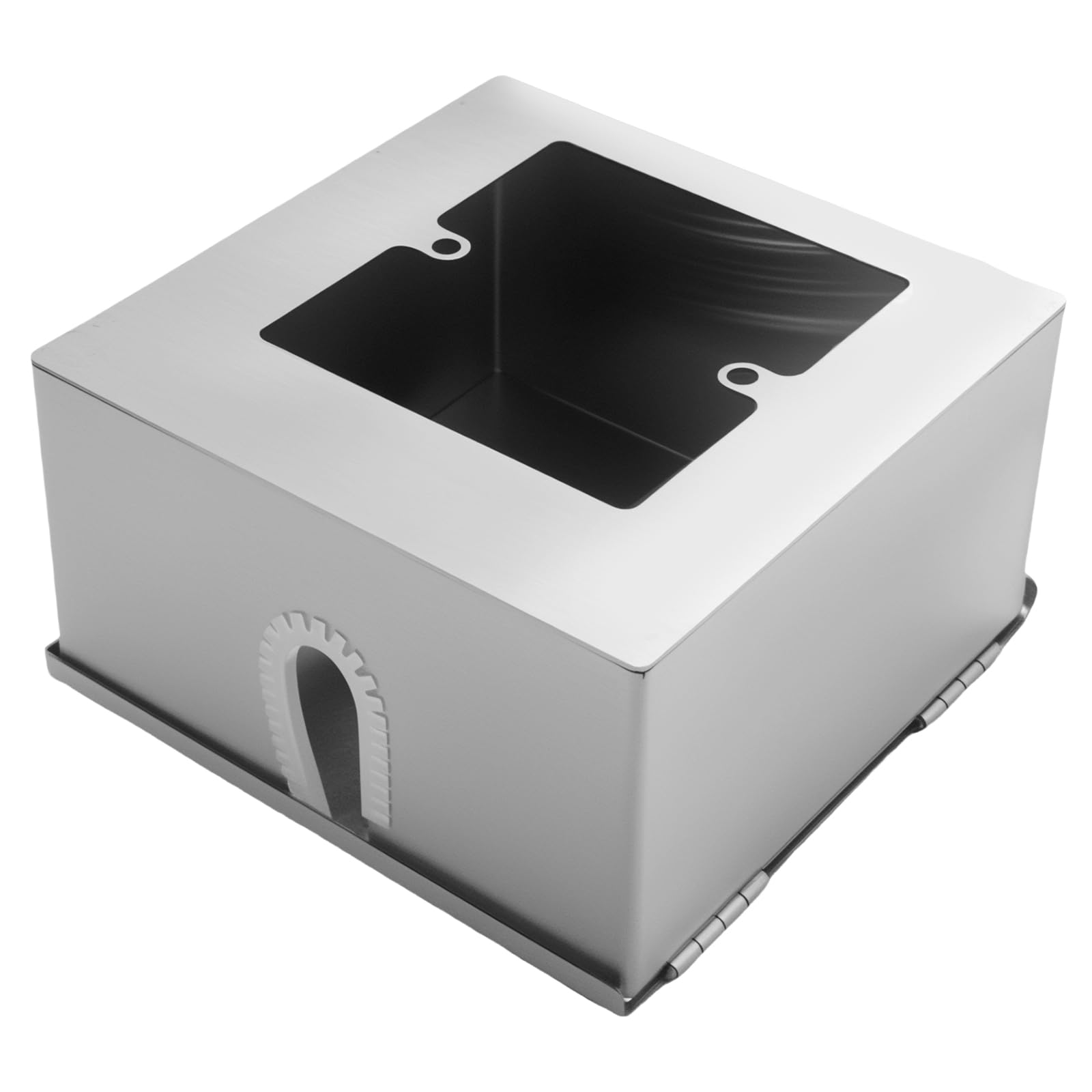 120 mm × 120 mm × 65 mm resistente al agua armario con caja de acero inoxidable, adecuado para la protección de enchufes exteriores y una fuente de alimentación segura (120 mm x 120 mm x 65
