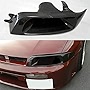 EPR Carbon Fiber for Nissan Skyline R33 GTS GTR Headlight Cover Vented Air Duct Tunnel Replace Replacement Insert Assembly (Driver Side)