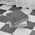 Nuanchu 32 Pcs Plush Foam Interlocking Floor Mat Climbing Area Rugs 11.8 x 11.8 Inch Square Soft Fluffy Tiles with Border Play Mat Flooring Tiles for Home Playroom Decoration (White, Gray)