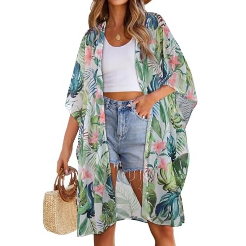 Women's Kimono Swimsuit Coverups Summer Beach Casual Loose Cardigans for Swimwear 2026