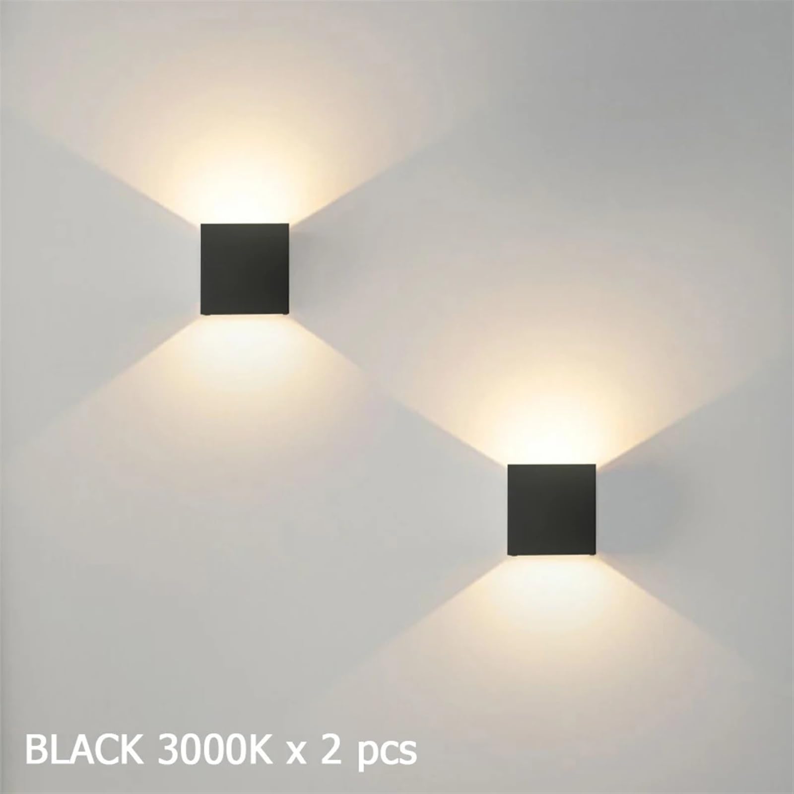 Kinkiet LED z inteligentnym czujnikiem ruchu 6 W z ładowaniem baterii z lampą ścienną USB do oświetlenia nocnego sypialni (czarny 2 szt.)