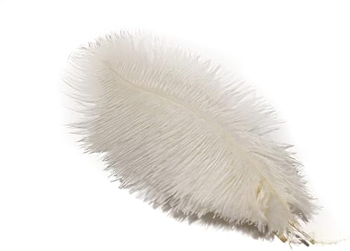 Miniatura 2 de Lampu Plumas de avestruz de 8 a 10 pulgadas para centros de mesa de boda, decoración del hogar, paquete de 10 unidades (blanco)