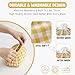 Baby Wipes Cover – Universal Size, One Size Fits All Wipes Packages | Muslin Cotton Tissue Cover for Nursery, Diaper Bag & Changing Table, Station | Gingham & Neutral Patterns (Mustard Yellow Gingham)