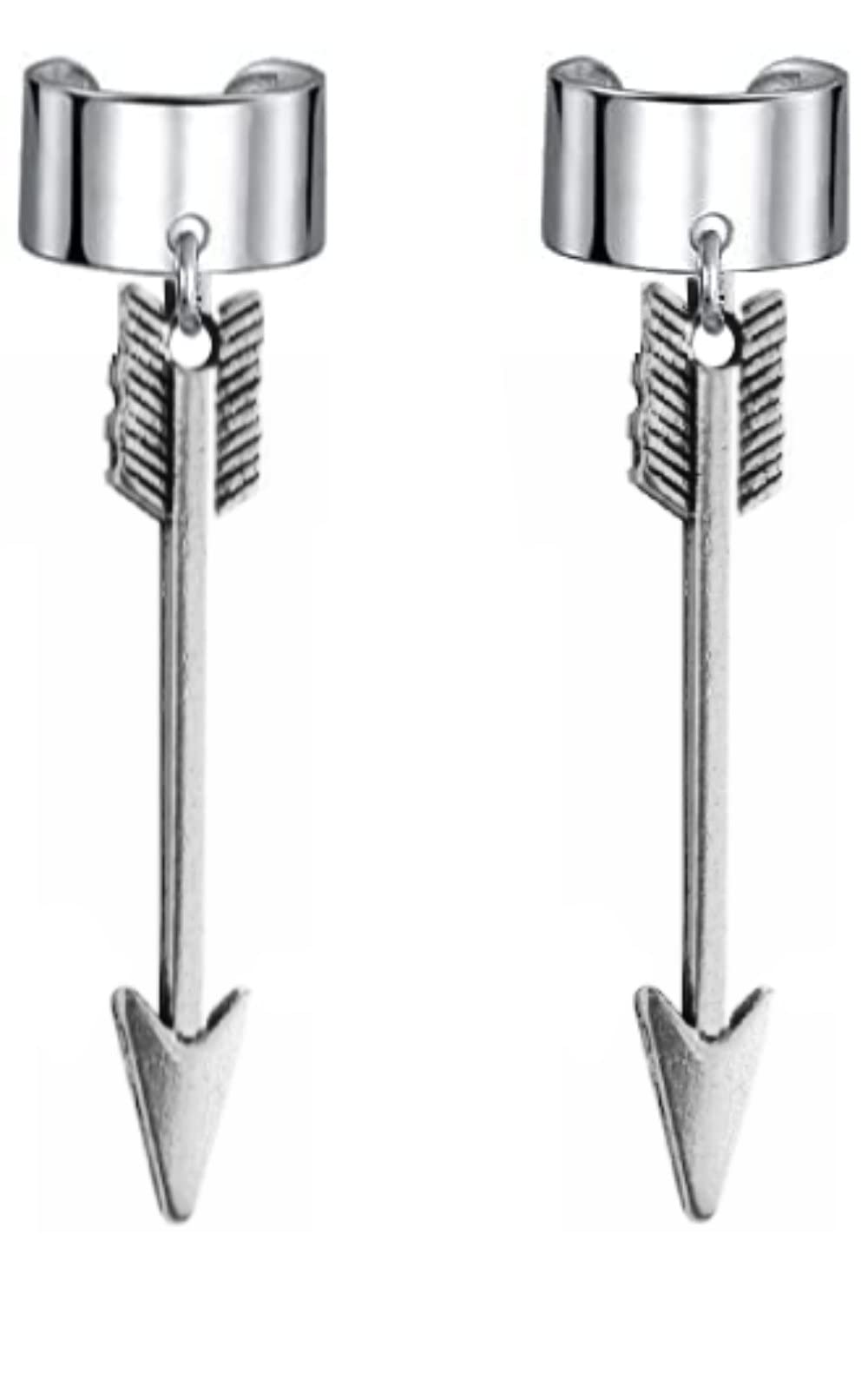 Via Mazzini No-Piercing Clip-On Arrow Ear Cuff Earrings For Men And Women (ER2064) 1 Pair (B0BFWP2WDD) Amazon Price History, Amazon Price Tracker