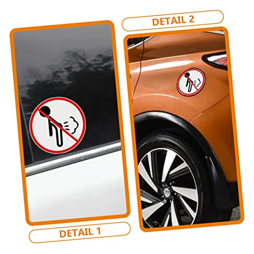 Calcomanías reflectantes No Farting autoadhesivas de vinilo para ventanas de coches planos 4