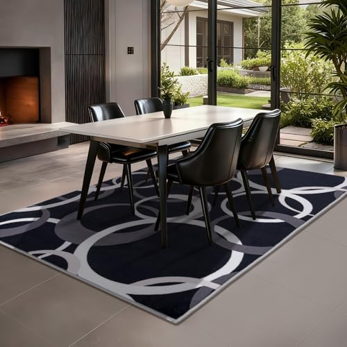 Tapete Decorativo YIHOUSE Diseño Geométrico 5x7 Ft miniatura 4
