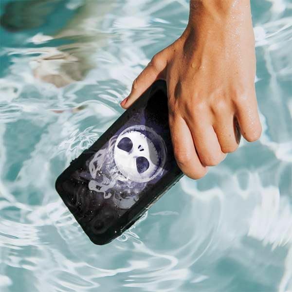 Skinit Waterproof Phone Case Compatible with iPhone XR - Officially Licensed Disney The Nightmare Before Christmas Jack Skellington Face Art Design