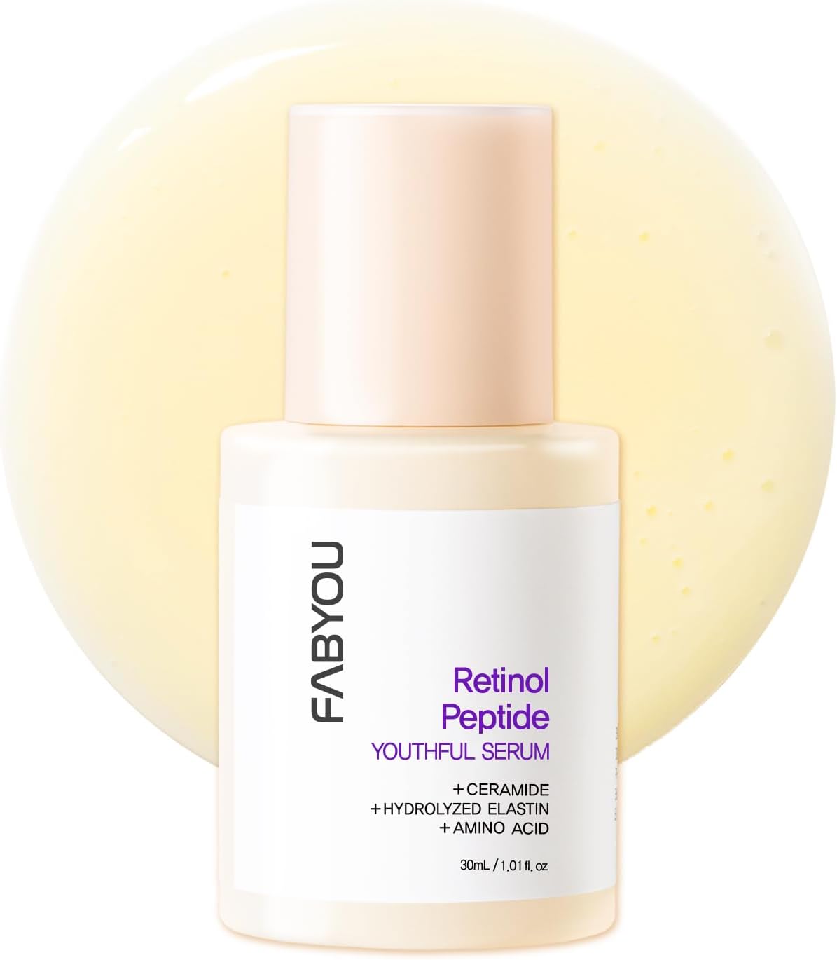 Retinol Peptide Youthful Serum 30ml – Korean Skincare for Firming & Lifting with Retinol, Peptides, Ceramide & Panthenol to Support Anti-Aging and Wrinkle Reduction