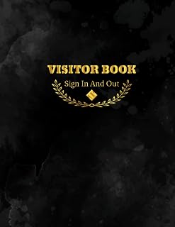Visitor Book Sign In And Out: Visitor Book: Visitor Logbook Sign In and Out, Visitor 110 Pages Book For Business, Visitor Register Book Template, ... Visitor Entry and Exit Book at Reception