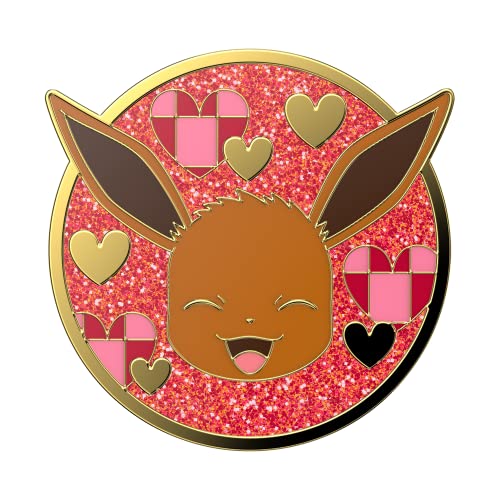Image of PopSockets Adhesive Phone Grip, Holder, Phone Stand, Pokemon - Enamel Eevee XOXO