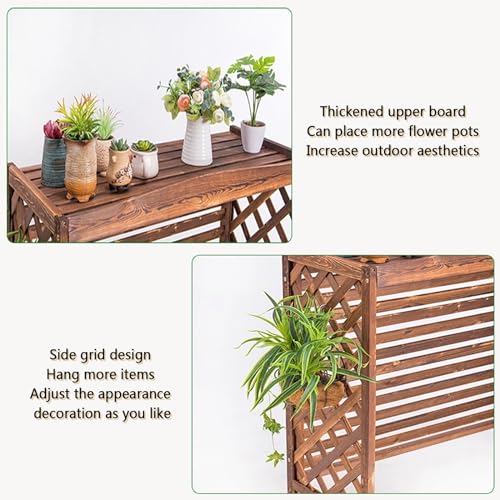 Marco de rejilla para aire acondicionado en terrazas y jardines zen 7