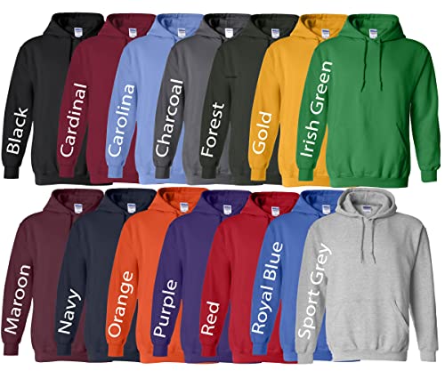 Personalized Design Wrestling Team Design Youth Sized Heavy Cotton Blend Hoodie Sweatshirt Team Spirit Wear - 240.18500b.blk/gld2