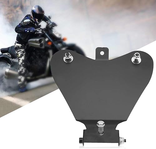 Miniatura 5 de Placa base del asiento de la motocicleta Placa base Pan acero negro se adapta a Chopper Bobber Custom