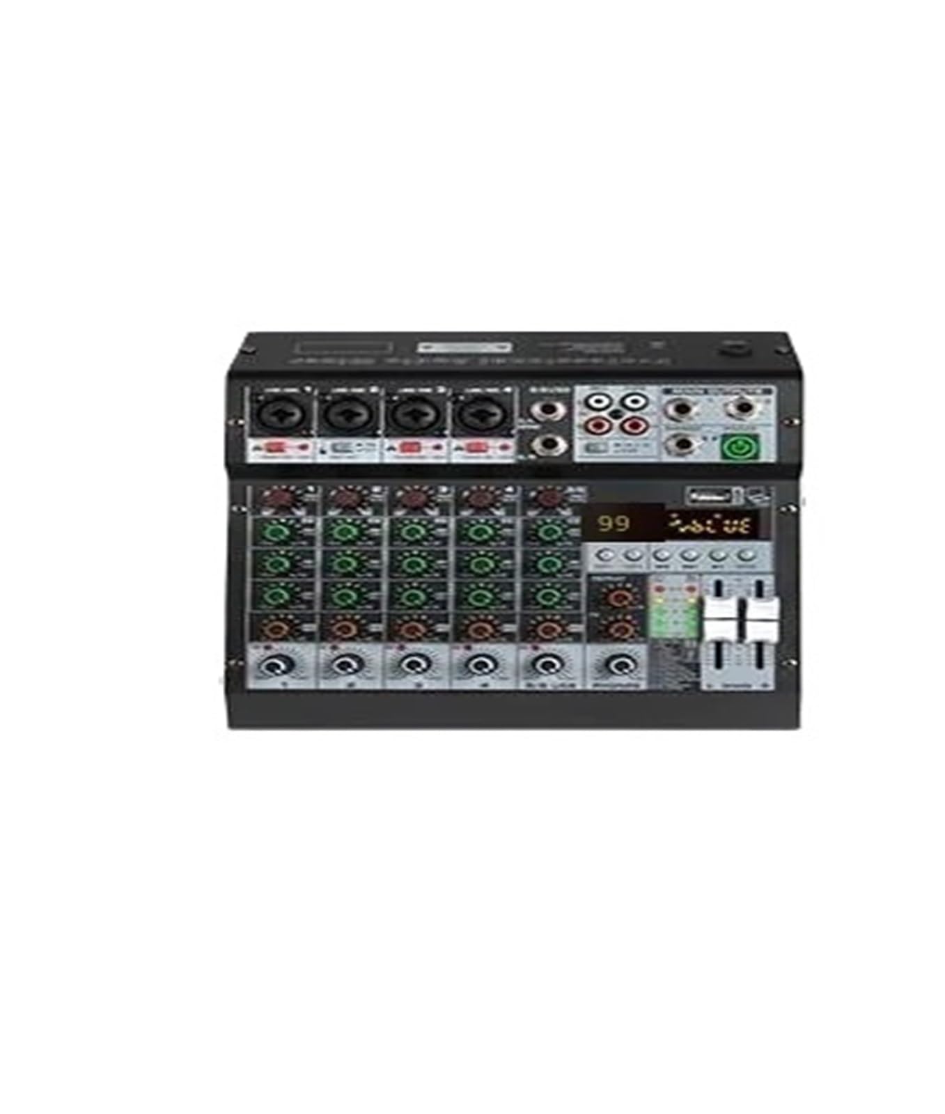 Kontroler DJ-ski, 6-drożny mikser komputerowy, rejestrator, karta dźwiękowa telefonu komórkowego, scena, Bluetooth, USB, transmisja na żywo, nagrywanie komputerowe, sprzęt DJ