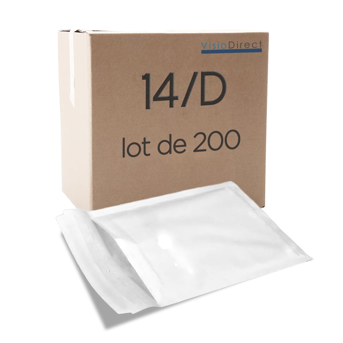 Lot de 200 enveloppe à bulles pour expedition D/4 20 x 27,5cm dimensions interieur 180 x 265 mm blanche pochettes matelassées - Visiodirect