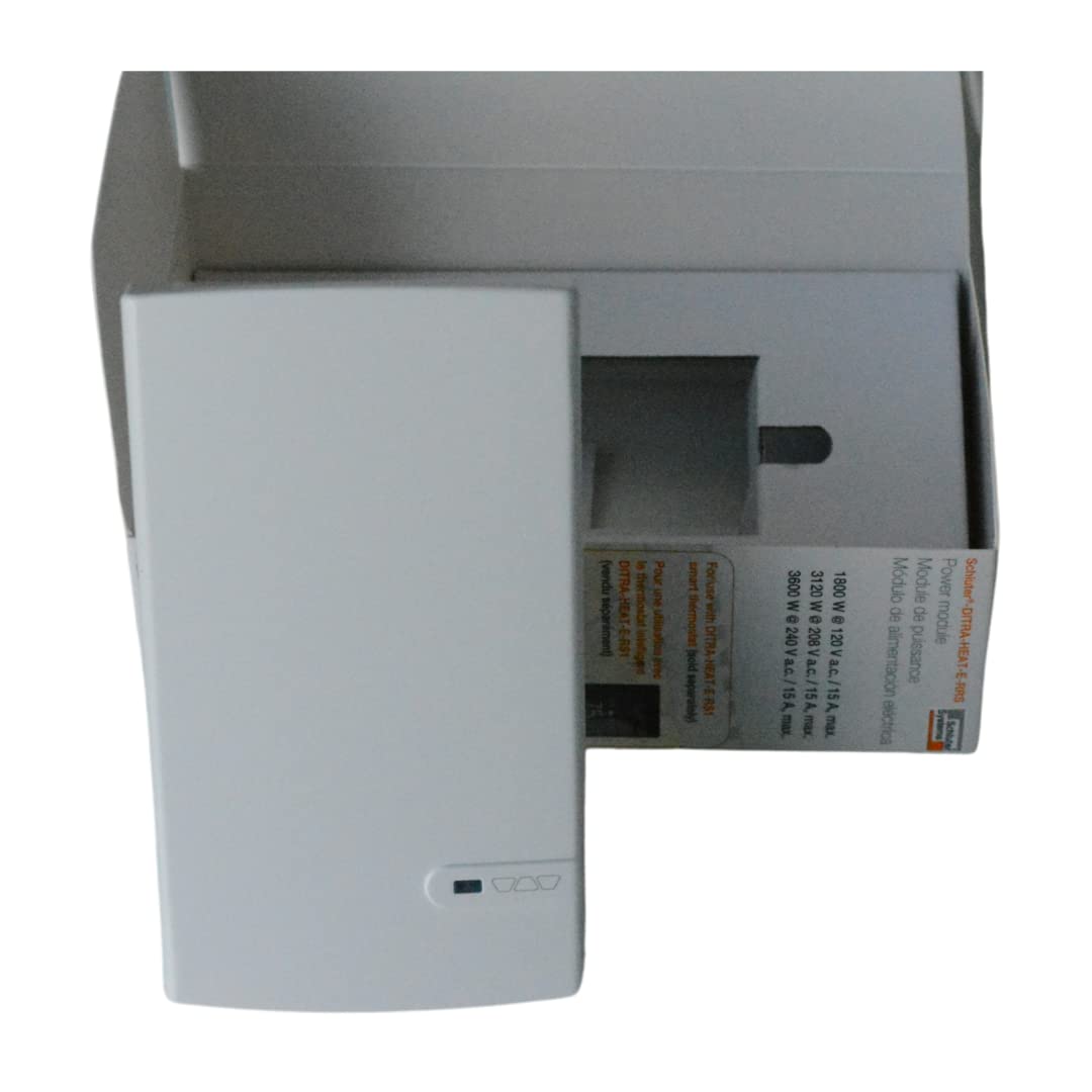 Schluter Systems Ditra Heat E-RRS Power Module (DHERR2/BW) for Use with  E-RS1 Electric Radiant Floor Heating Programmable Touchscreen Smart WiFi  Thermostat (DHERT105/BW) - Amazon.com