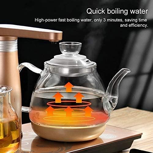 Fully Automatic Water Electric Kettle Glass Tea Maker Household Insulation Self priming Pumping Kettle Tea Set (Glass Insulation)