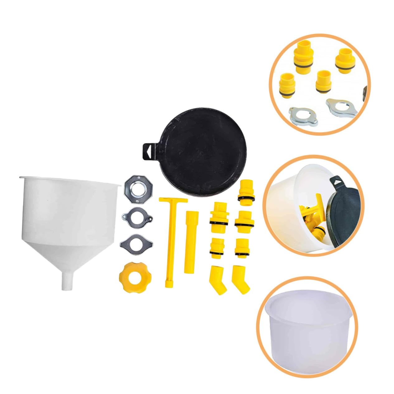 Kit Di Riempimento Del Liquido Refrigerante Con Imbuto Per Radiatore - 1 Set Imbuto Con Tubo Flessibile Per Auto