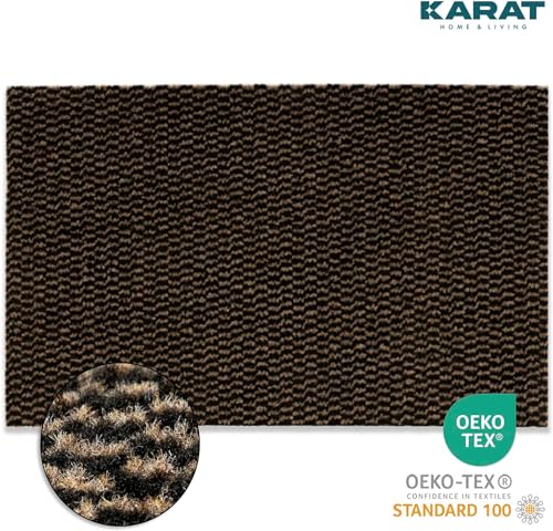 Tapis anti-salissures antidérapant KARAT grand format bicolore