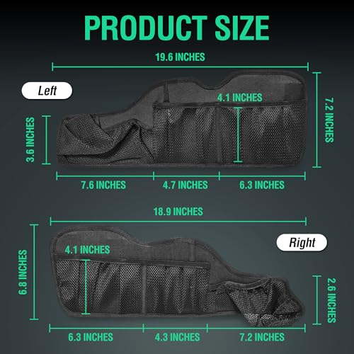 Organizador para tapa de maletero lateral con 3 bolsillos de malla de gran capacidad y 2 bolsas de almacenamiento desmontables, compatible con Can-Am Spyder F3-L/F3-T (2016-2025) miniatura 7