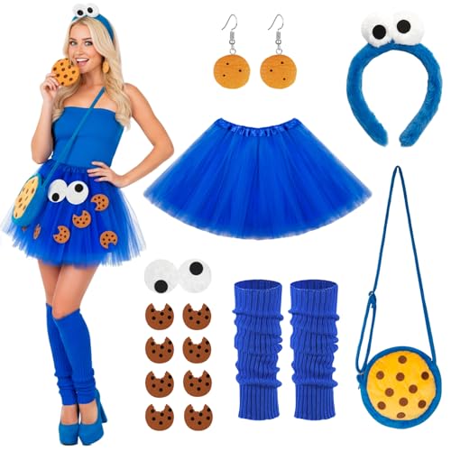 YYSWSAKY Disfraz de monstruo para mujer, diadema de galletas,