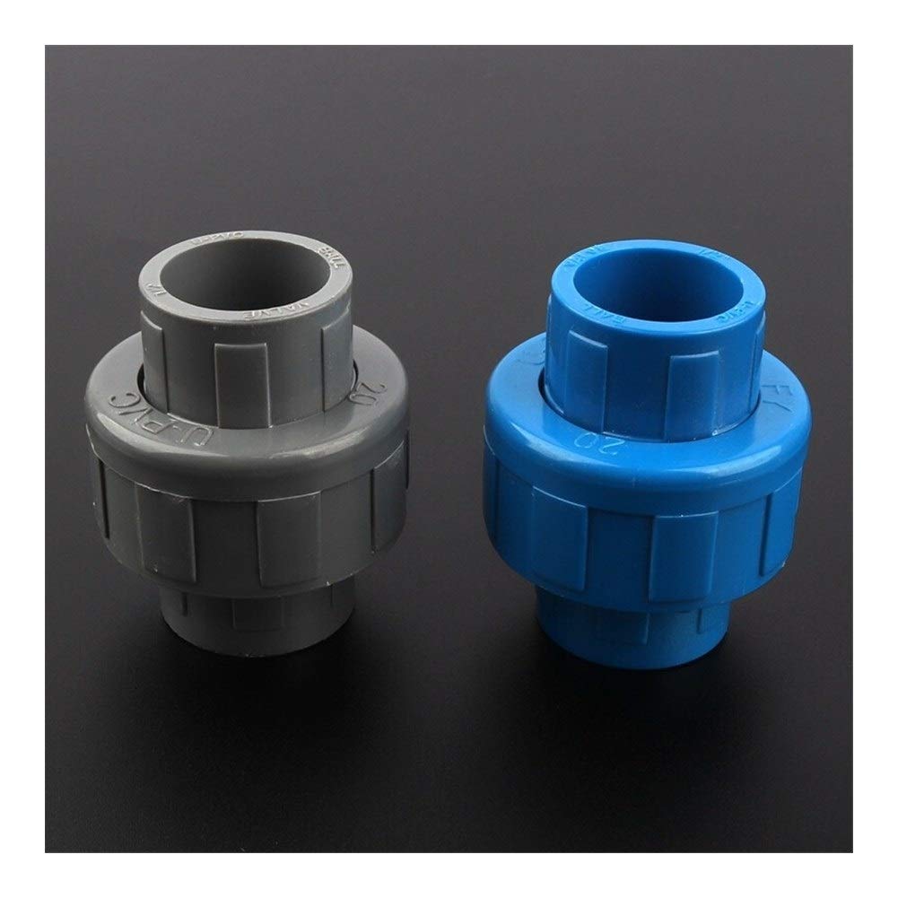 Accesorios para tuberías de riego, Conector de unión PVC 12/24/48 Piezas 20 mm ID for Manguera latón riego jardín Tanque Acuario