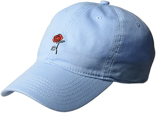 Concept One Women's Belle Rose Beauty and The Beast Baseball Cap, 100% Cotton, Light Blue, One Size