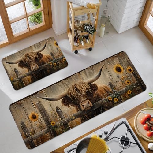 Alfombra de vaca para interiores de granja y girasoles que alegra tu hogar 7